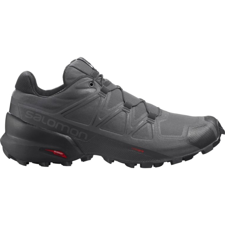 Black Salomon Speedcross 5 Men\'s Trail Running Shoes | PH 60859W